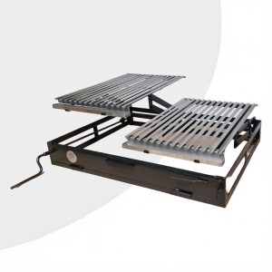 Parrillas en doble sistema de elevación frontal en estructura de fierro